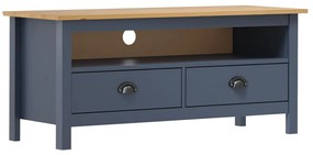 vidaXL Móvel de TV Hill 110x40x47 cm pinho maciço cinzento