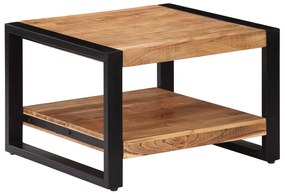 Mesa de centro 60x60x40 cm madeira de acácia maciça