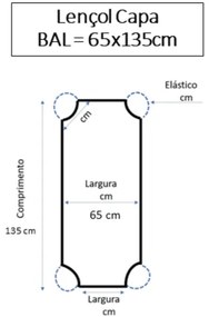 Lençol para Catre 50/50