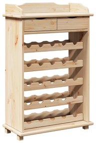 Acessório para Vinho vidaXL 90x60x30 cm Madeira Sólida de Pinho