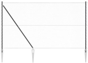 Cerca Hexagonal vidaXL Cinza 1.5x100 m Aço