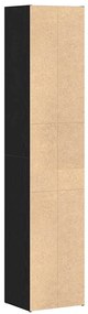 Estante Modular vidaXL Preta em Carvalho 36x30x171 cm em Madeira Engen