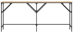 Mesa consola 180x29x75 cm derivados de madeira carvalho sonoma