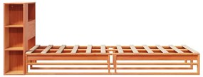 Cama com estante sem colchão 100x200 cm madeira maciça