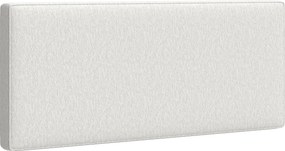 Cabeceira de cama de linho para fixação na parede, 140 x 60 cm, cabeceira suspensa e estofada para quarto, creme