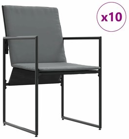 Conjunto de Jantar de Jardim VidaXL com 15 Peças e Almofadas em Aço e