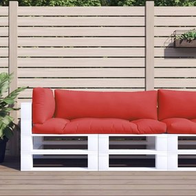 314664 vidaXL Almofadões de paletes 3 pcs tecido vermelho