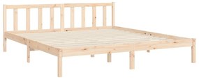 Estrutura de cama Super King Size com cabeceira madeira maciça