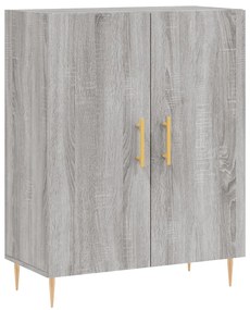 Armário alto 69,5x34x180 cm derivados de madeira sonoma cinza