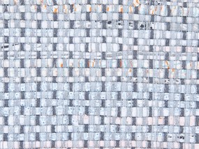 Tapete em algodão cinzento 160 x 230 cm BESNI Beliani