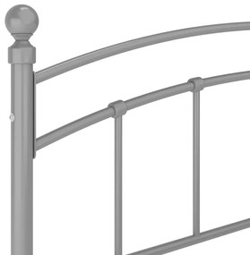 Estrutura de cama 160x200 cm metal cinzento