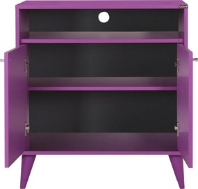 Aparador/Armário multiusos "Diamante" - Design Moderno - Roxo - 73x79x