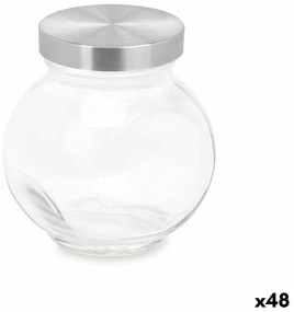 Frasco de bolachas Transparente Vidro 180 ml (48 Unidades) Com tampa Ajustável