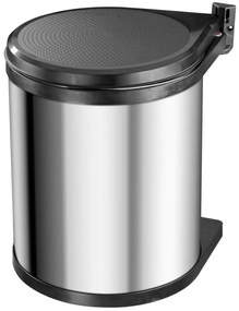 Hailo Caixote lixo armário Compact-Box M 15 L aço inoxidável 3555-101