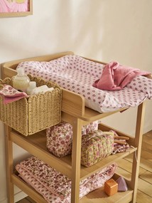 Colchão para as mudas, Leãozinho estampado rosa