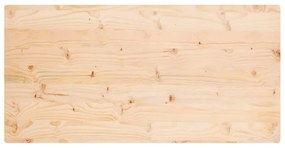 Tampo de mesa retangular 110x60x2,5 cm pinho maciço