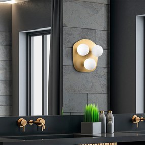 Aplique de Parede Well – Dourado – 37 x 44 x 45 cm