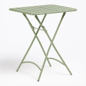 Mesa De Cozinha Quadrada 60x60 Cm Dobrável Em Aço Janti Iceberg - Sklum