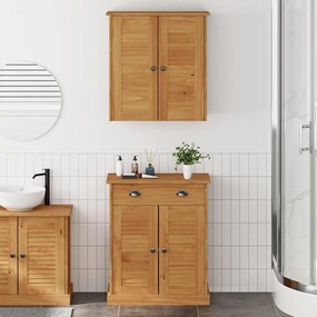vidaXL Conjunto de Móveis para Banheiro com gaveta VIGO 2 pcs Castanho