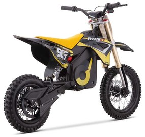 Mini moto elétrica para crianças MINICROSS 1100W Roan 903 motor eléctrico Brush 12/10" Azul Amarelo