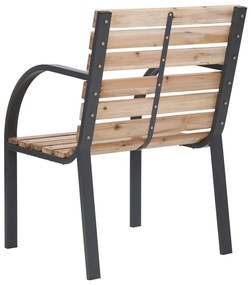 Cadeiras de jardim 2 pcs madeira de abeto maciça