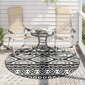 Tapete de exterior Ø200 cm ARAKIL PP preto