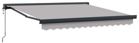 vidaXL Toldo Cinzento-claro 300 x 250 x 165 cm Poliéster e Alumínio
