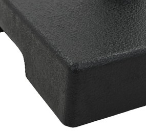 Base de guarda-sol quadrada poliresina 8 kg preto