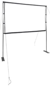 vidaXL Tela de projeção com suportes de 84 polegadas 16:9