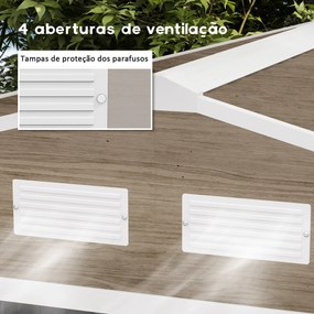 Abrigo de Jardim Metálico Modello LegnoMax – 4,9 m², 277x195x192 cm, P