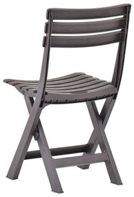 Cadeiras de jardim dobráveis 2 pcs plástico moca