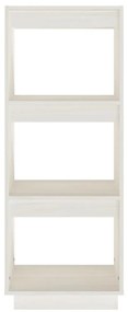 Estante/divisória 40x35x103 cm madeira de pinho maciça branco