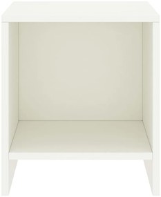 Mesa de cabeceira 35x30x40 cm madeira de pinho maciça branco