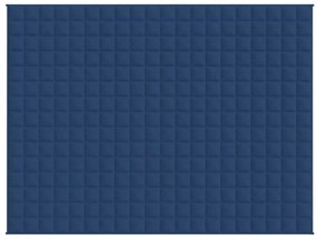 Manta pesada 7 kg 152x203 cm tecido azul