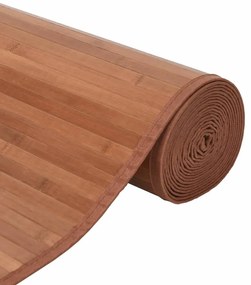 Tapete retangular 60x200 cm bambu castanho
