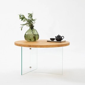 Mesa de Centro Serenity – Transparente – 70 cm x 40 cm