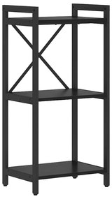 vidaXL Estante Carvalho Preto 40 x 30 x 85 cm Madeira processada