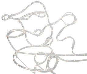 Candeeiro de pé de Natal Rena com Trenó 176cm Incl. LED com Temporizador IP44 - Sori