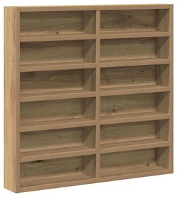 Armário Vitrine vidaXL Carvalho Artisan 60x8,5x58 cm Madeira Engenhari