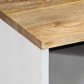 Mesa de cabeceira 50x33x60 cm madeira de mangueira maciça