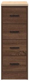 Armário de arrumação de garagem carvalho castanho 30x51x85 cm