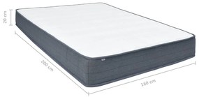 Colchão para cama boxspring 200x160x20 cm