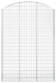 Cesto gabião arqueado 150x30x200/220 cm ferro galvanizado