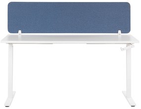 Painel divisor de secretária azul 160 x 40 cm WALLY Beliani