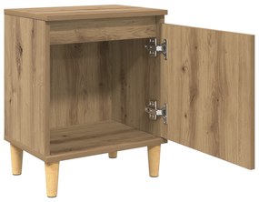 Mesa de Cabeceira Artesanal de Carvalho Carvalho Artesanal MDF