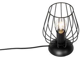 Candeeiro de mesa moderno preto aramado - Palica