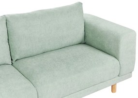 Sofá de 3 lugares em bombazina verde menta NIVALA Beliani