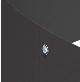 Vaso de Metal Aço/preto Aço Grande Modular Vaso de Metal
