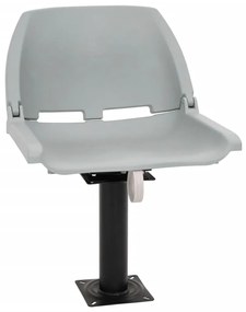 vidaXL Assento de barco com pedestal rotativo a 360°