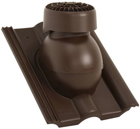 vidaXL Ventilador de teto castanho